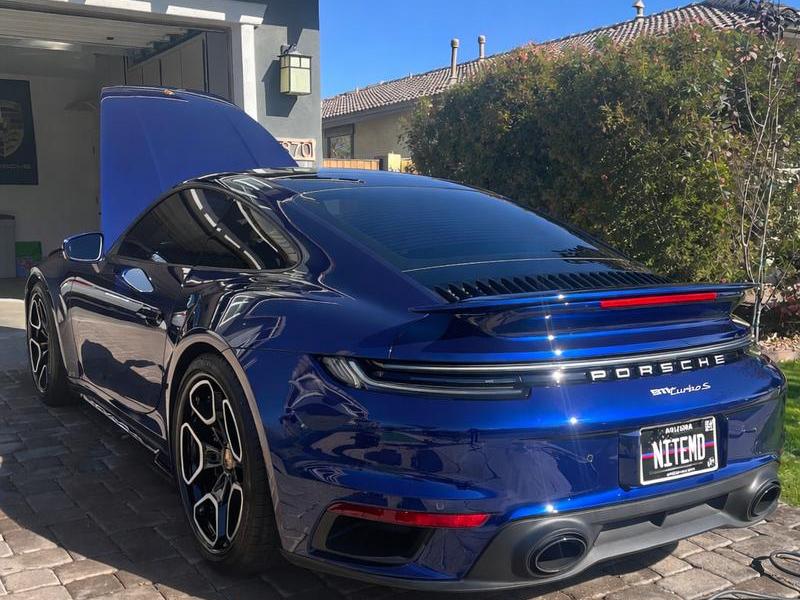 Porsche 911 Turbo S after a showroom-quality detail